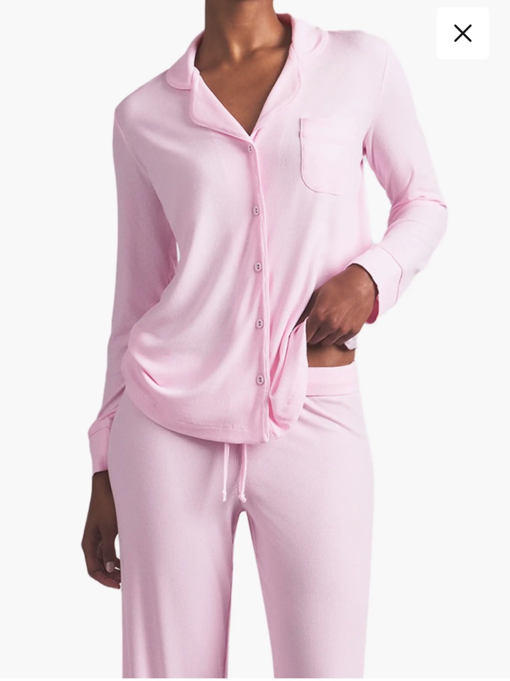 SKIMS Soft Lounge Sleep Top Cherry Blossom Pink Women's Pajama size XS
